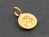 24K Gold Vermeil Over Sterling Silver OHM Charm -- VM/CH2/CR3
